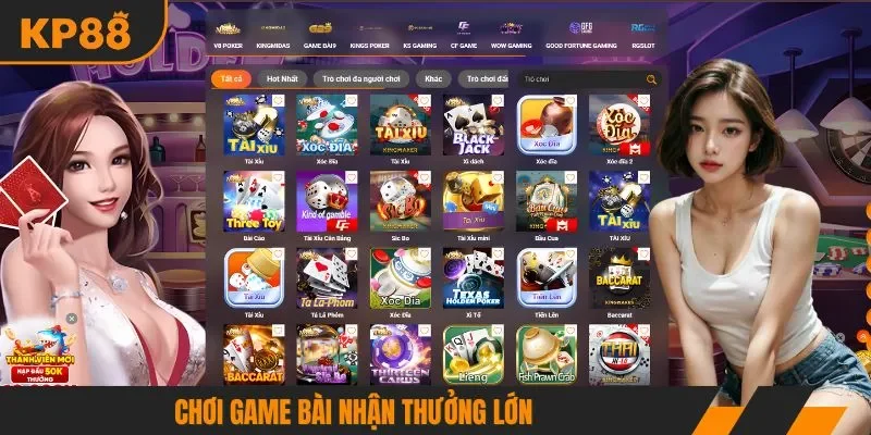 Chơi game bài nhận thưởng lớn